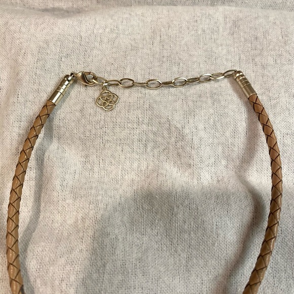 Kendra Scott Cooper Braided Leather Choker Necklace - Picture 6 of 10